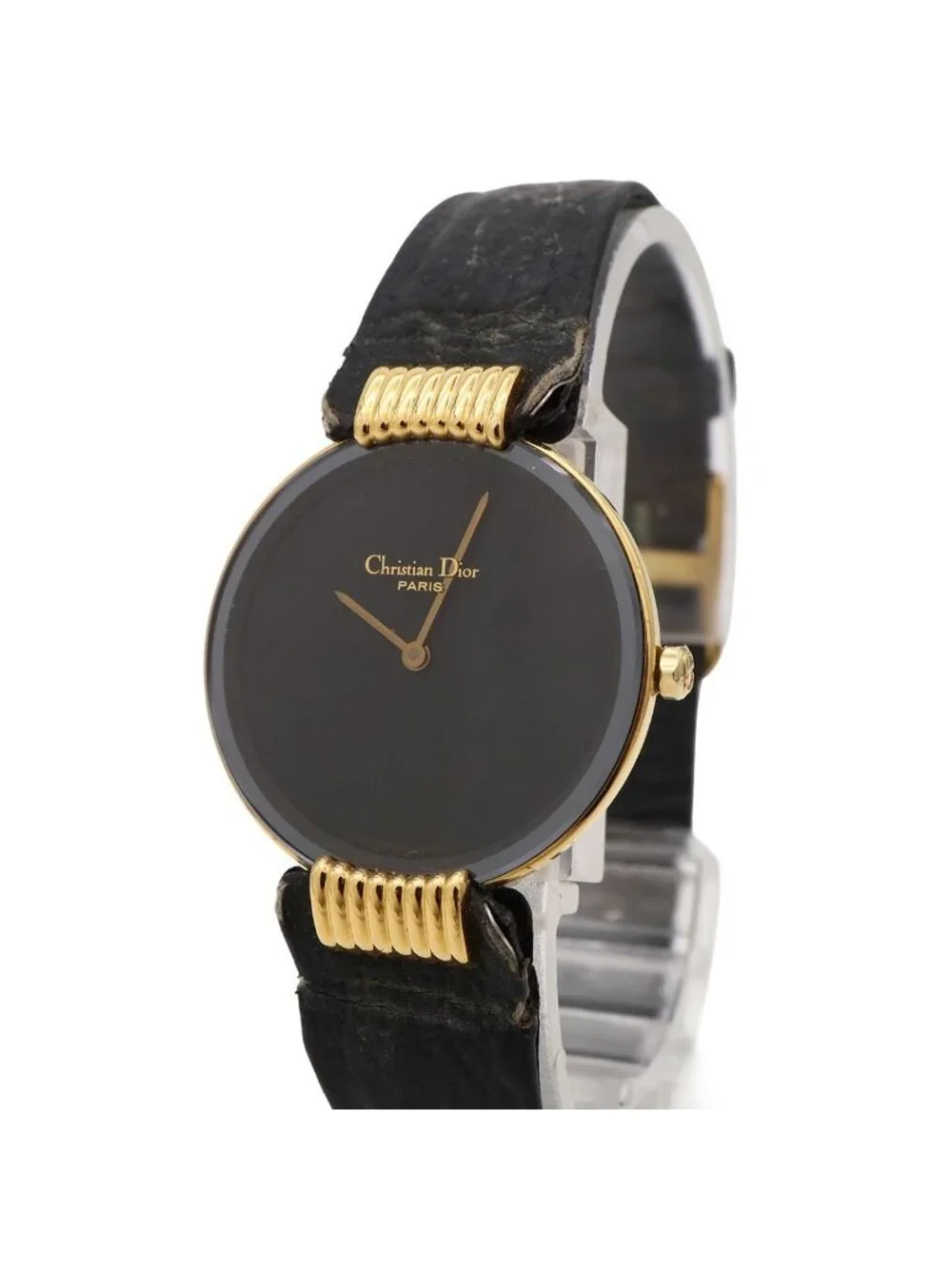 Dior Black Moon Dial Quartz Watch 46